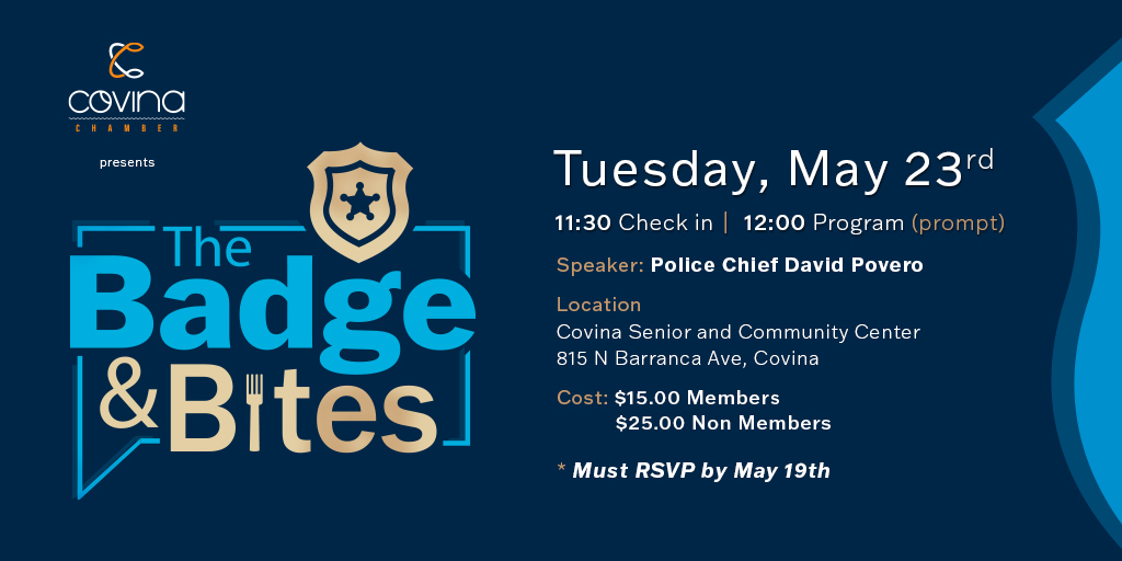 The Badge and Bites event hosted by the Covina Chamber of Commerce