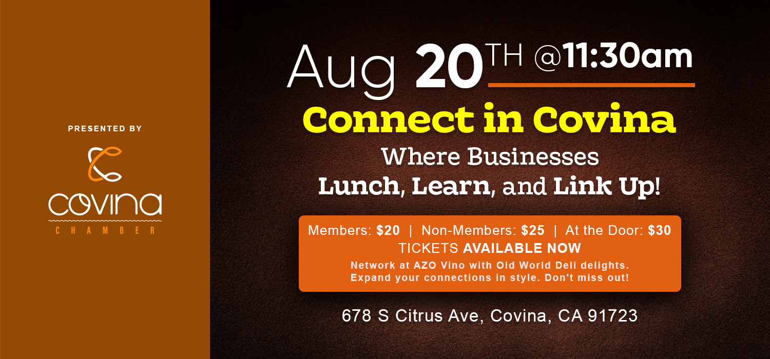 Covina Business Networking Luncheon Event Banner